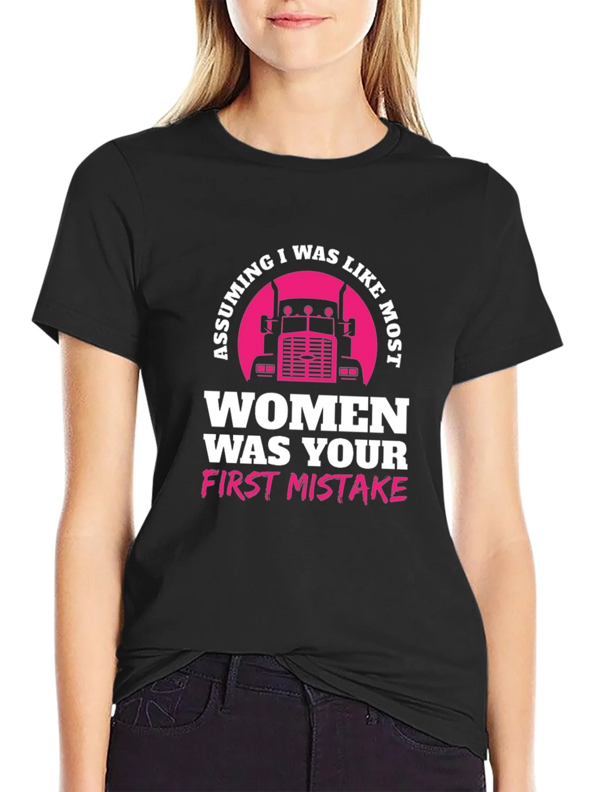 Trucker Woman T-Shirt