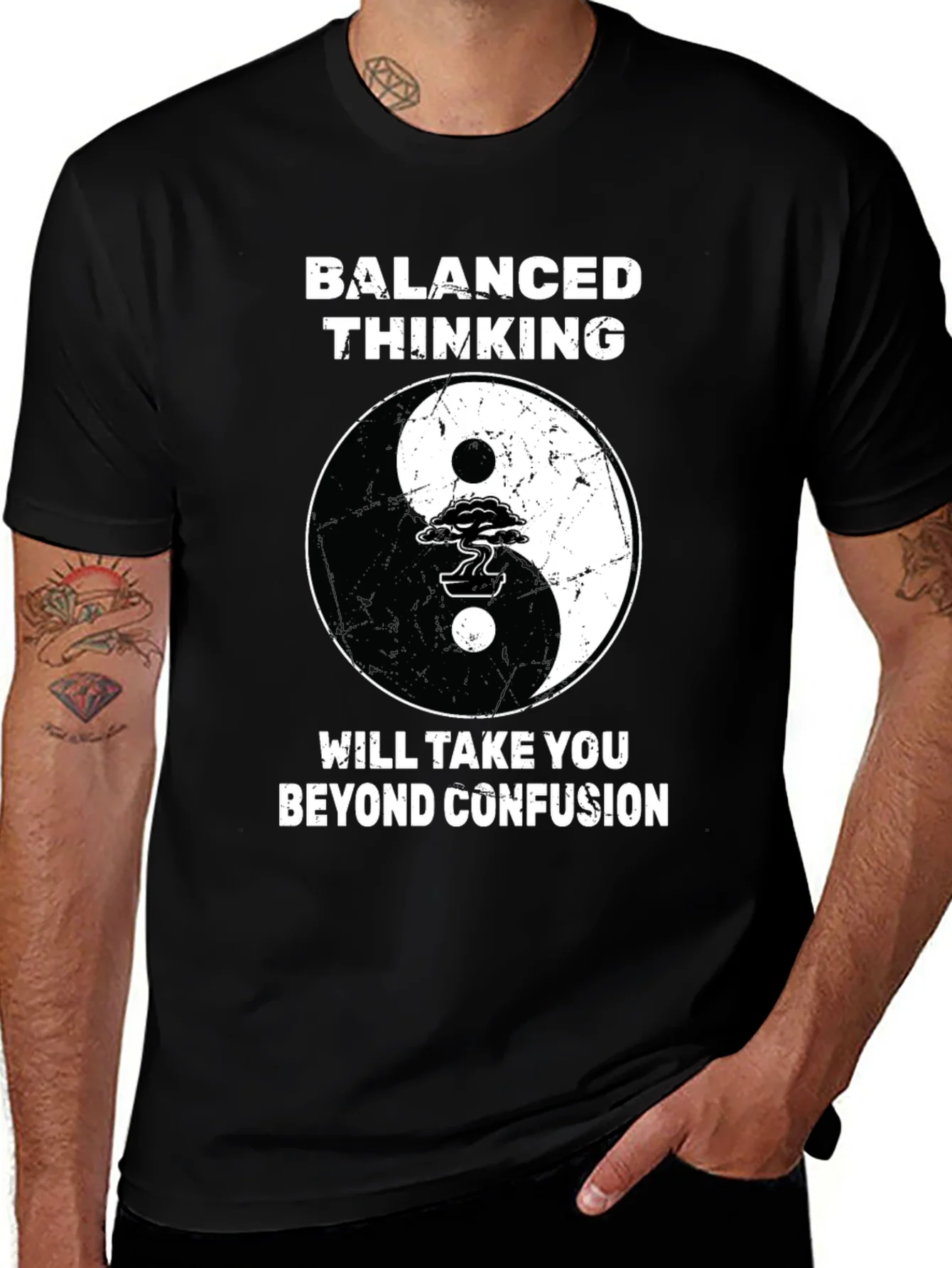 Balanced Thinking Yin Yang T-Shirt