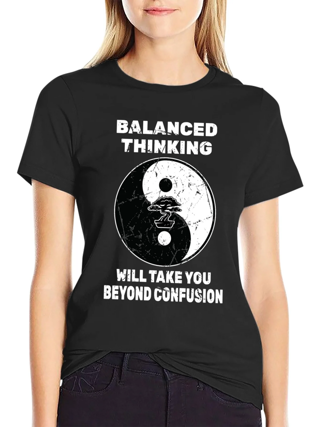 Balanced Thinking Yin Yang T-Shirt