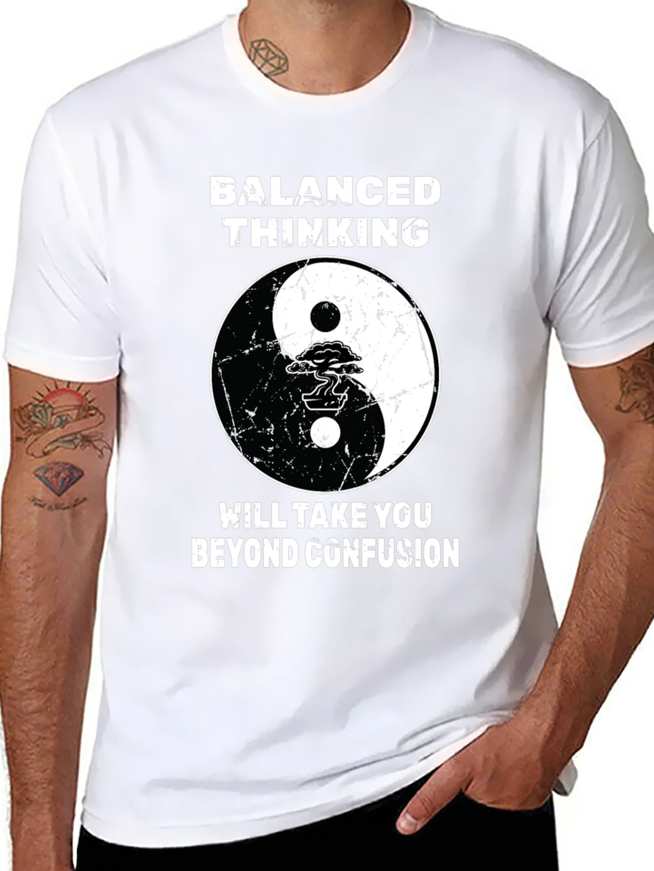 Balanced Thinking Yin Yang T-Shirt