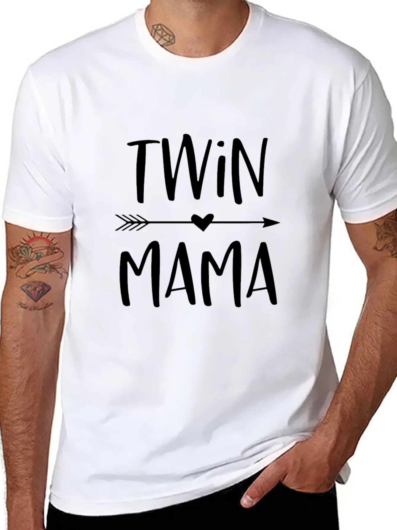 Twin Mama Graphic Tee - Black T-Shirt