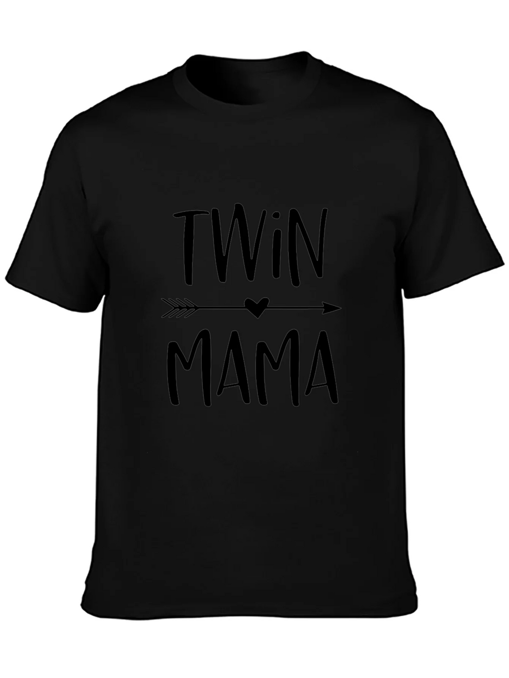 Twin Mama Graphic Tee - Black T-Shirt