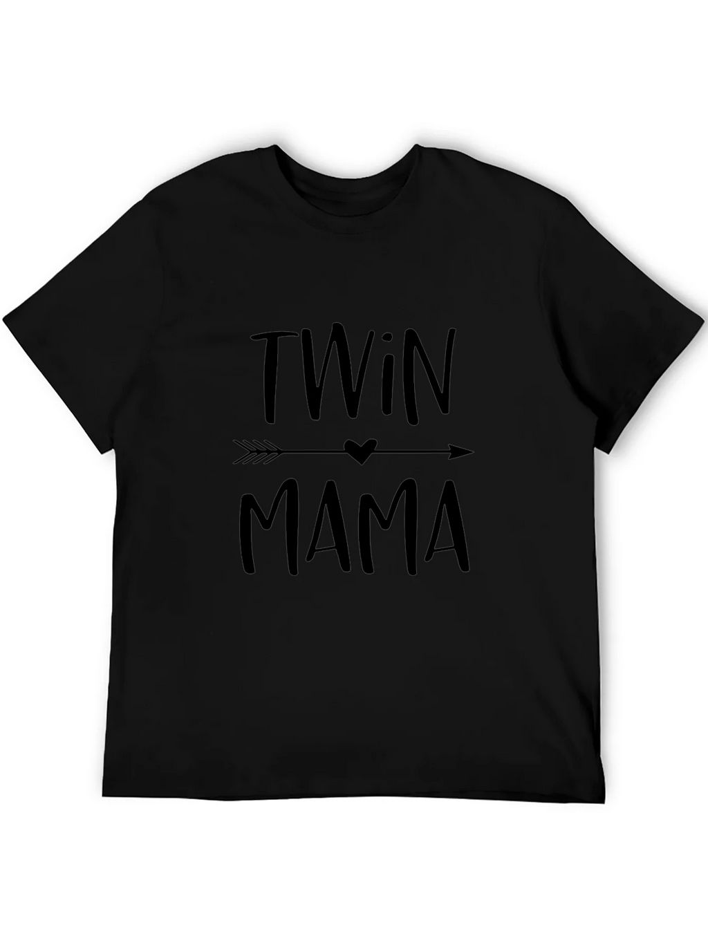 Twin Mama Graphic Tee - Black T-Shirt