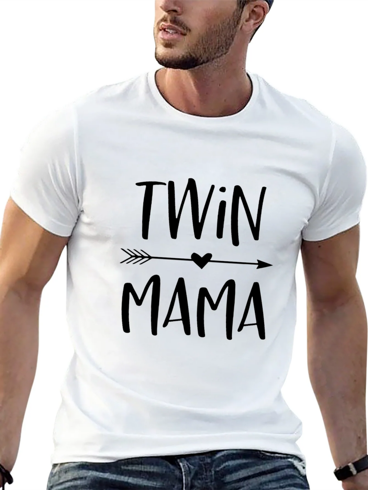 Twin Mama Graphic Tee - Black T-Shirt
