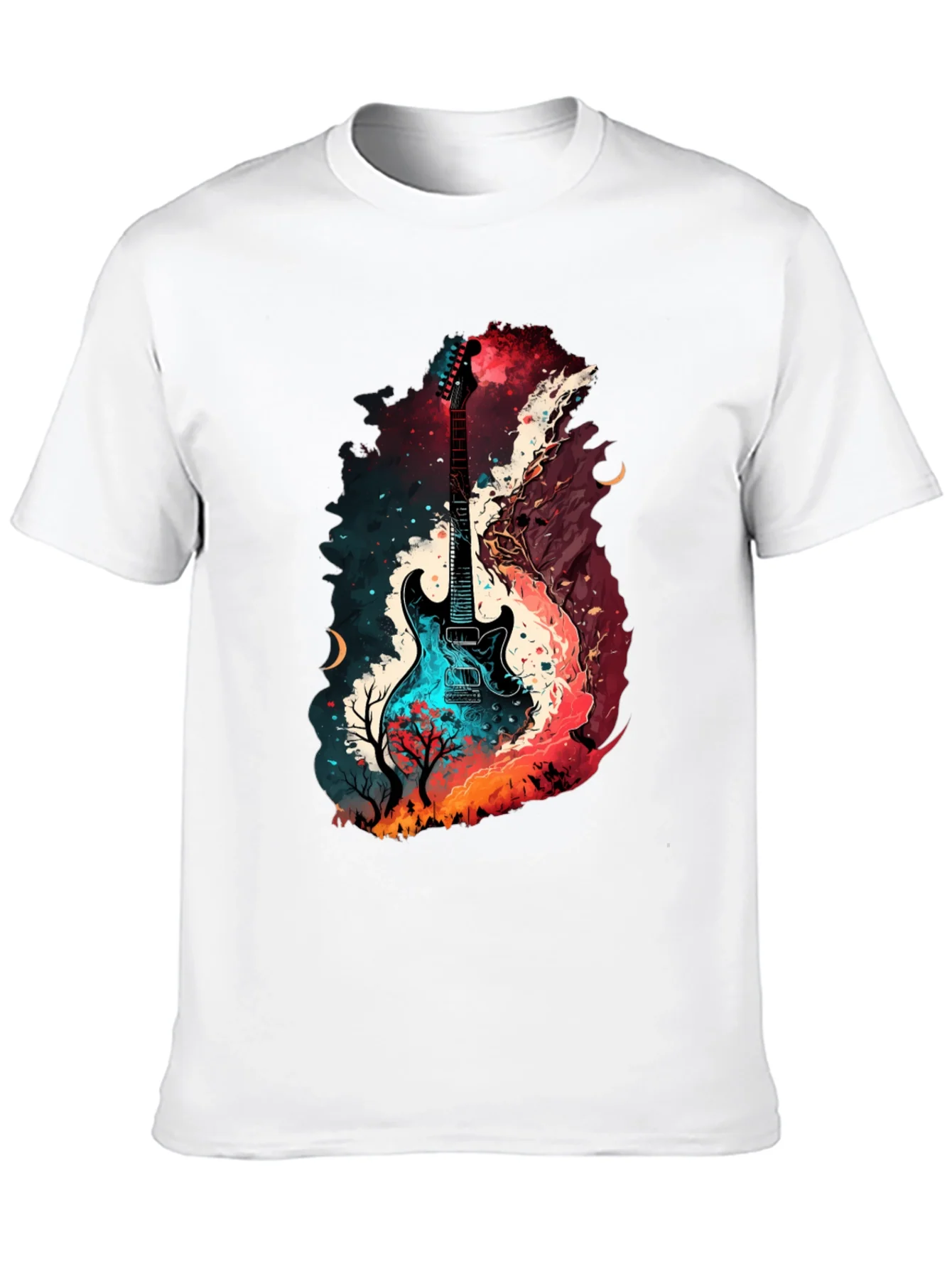 Guitar Landscape Graphic T-Shirt