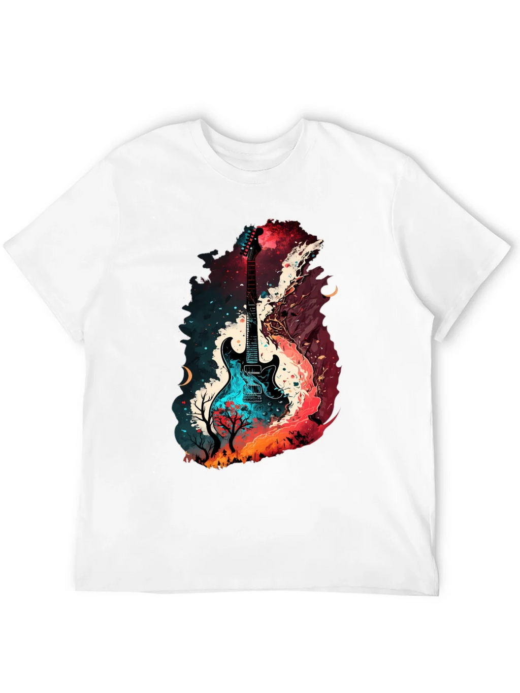 Guitar Landscape Graphic T-Shirt