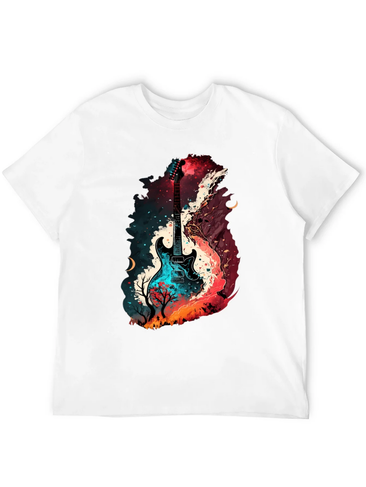 Guitar Landscape Graphic T-Shirt