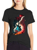 Guitar Landscape Graphic T-Shirt