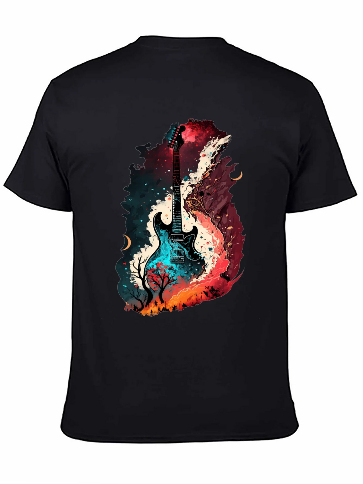 Guitar Landscape Graphic T-Shirt