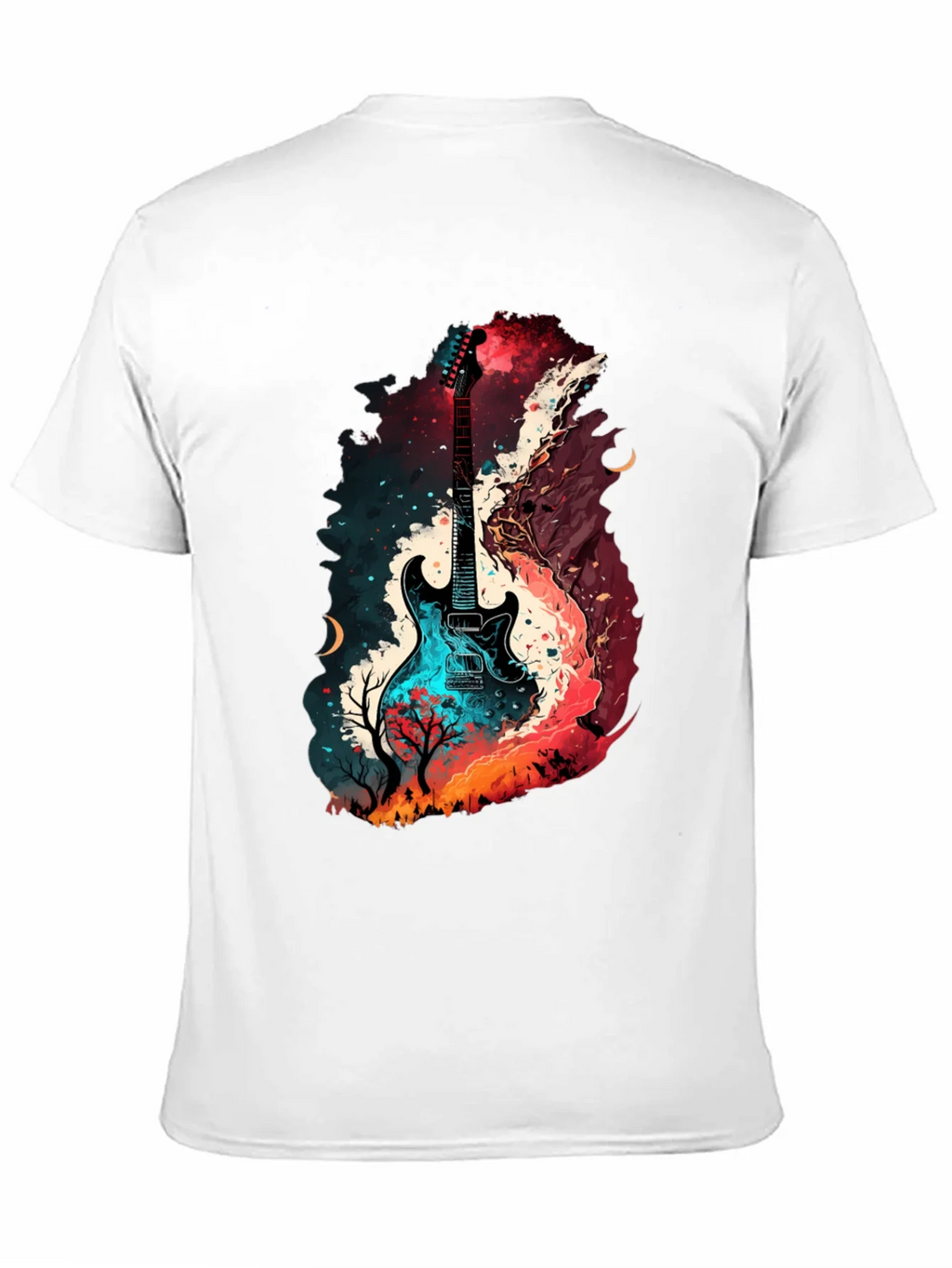 Guitar Landscape Graphic T-Shirt
