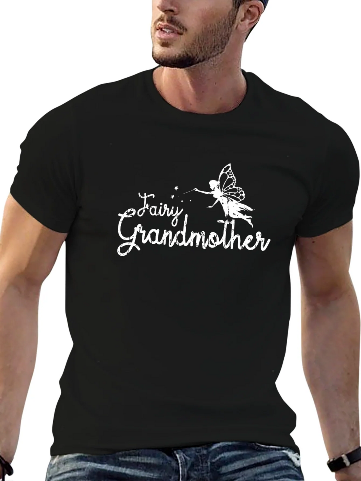 Fairy Grandmother Black T-Shirt