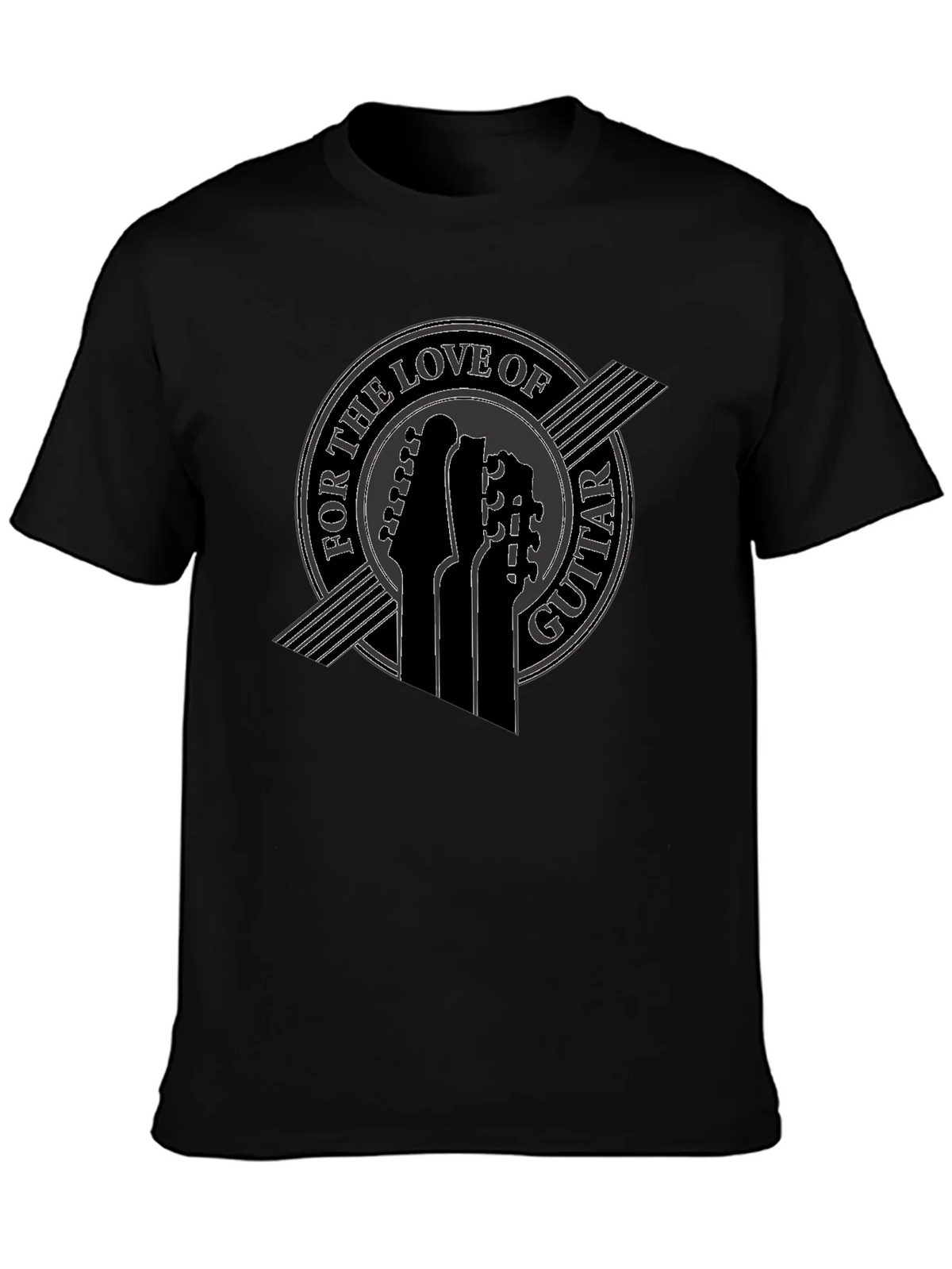 Guitar Love Tee - Black Graphic T-Shirt