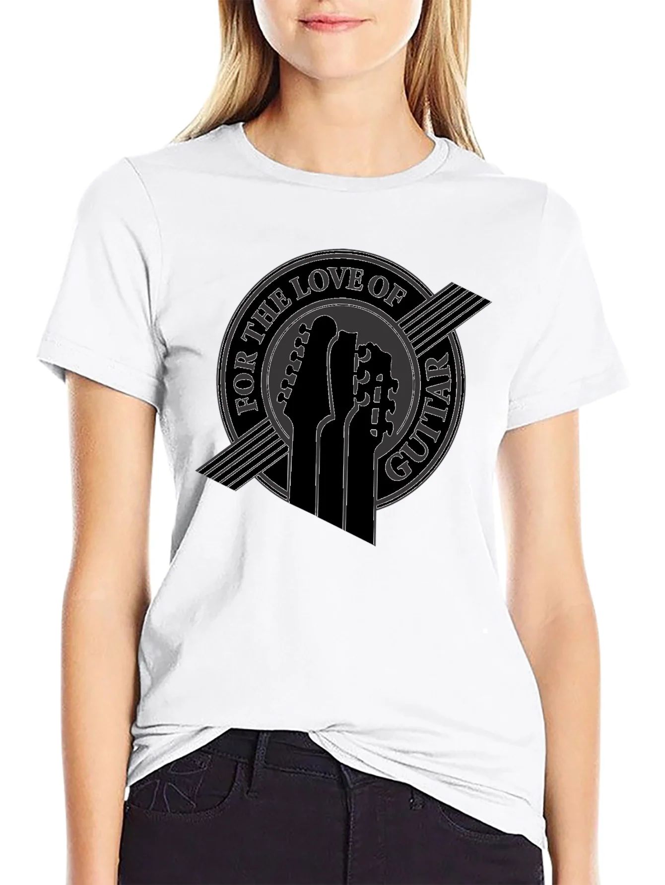 Guitar Love Tee - Black Graphic T-Shirt