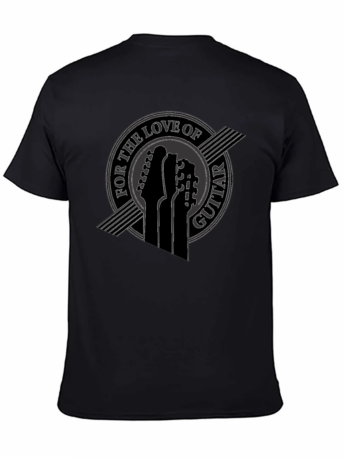 Guitar Love Tee - Black Graphic T-Shirt