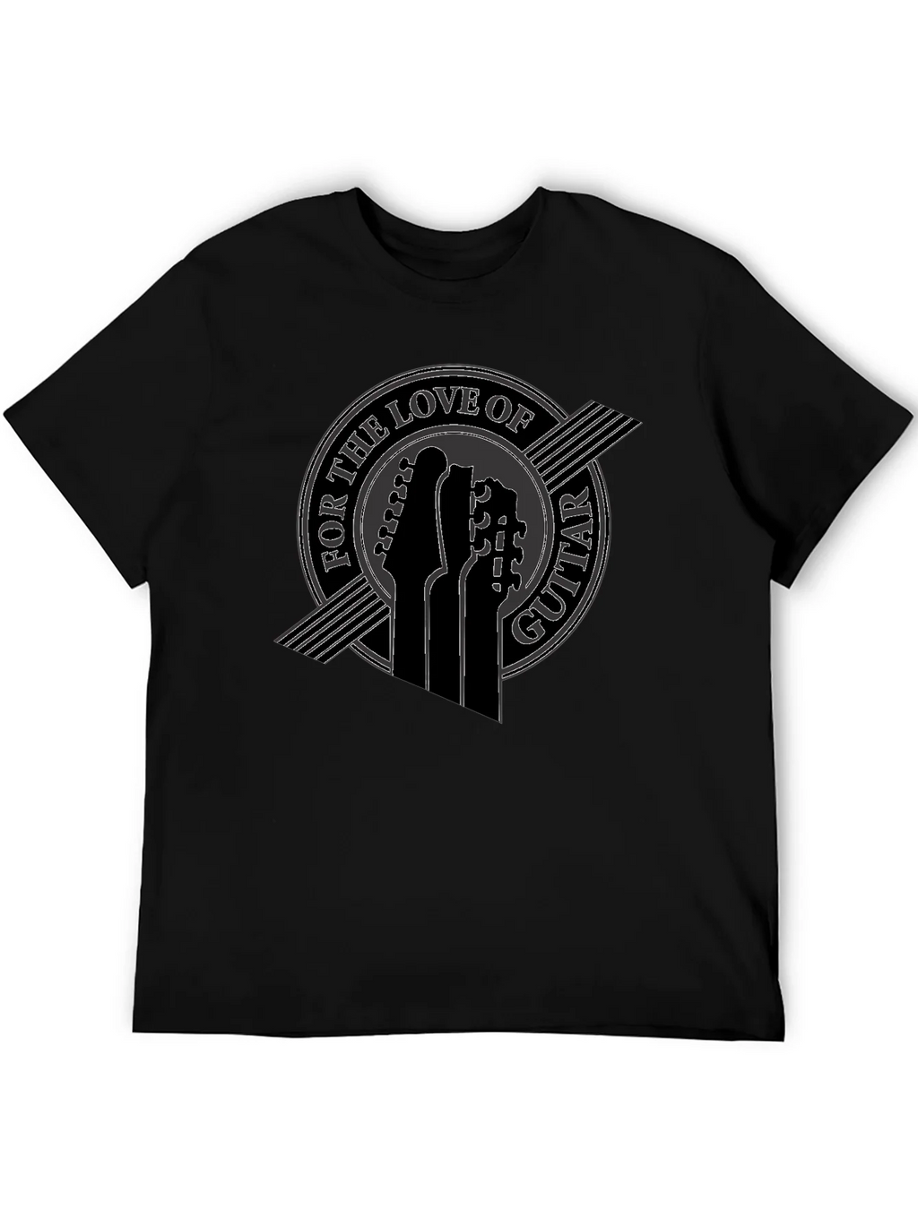Guitar Love Tee - Black Graphic T-Shirt