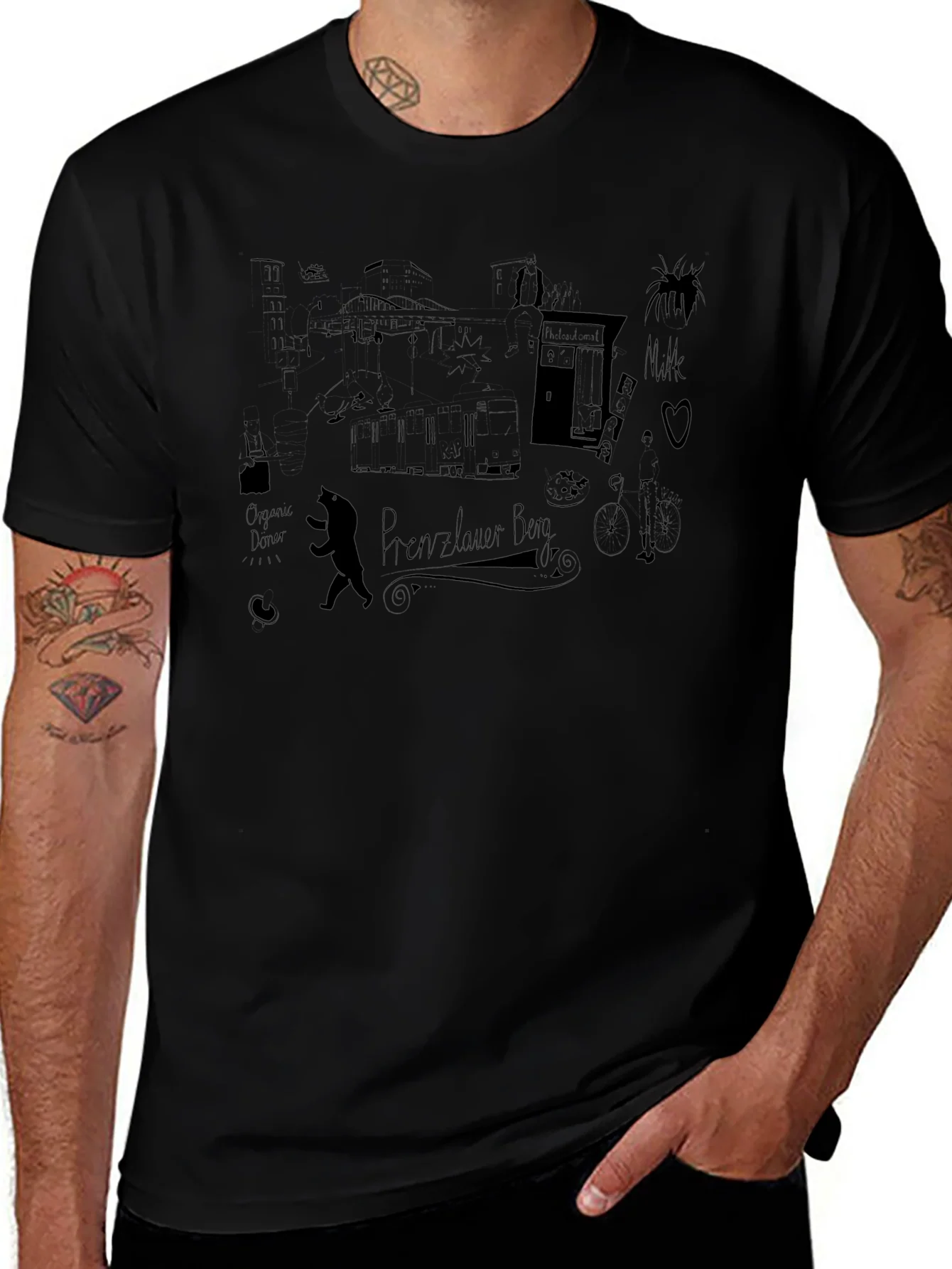 Prenzlauer Berg Black T-Shirt