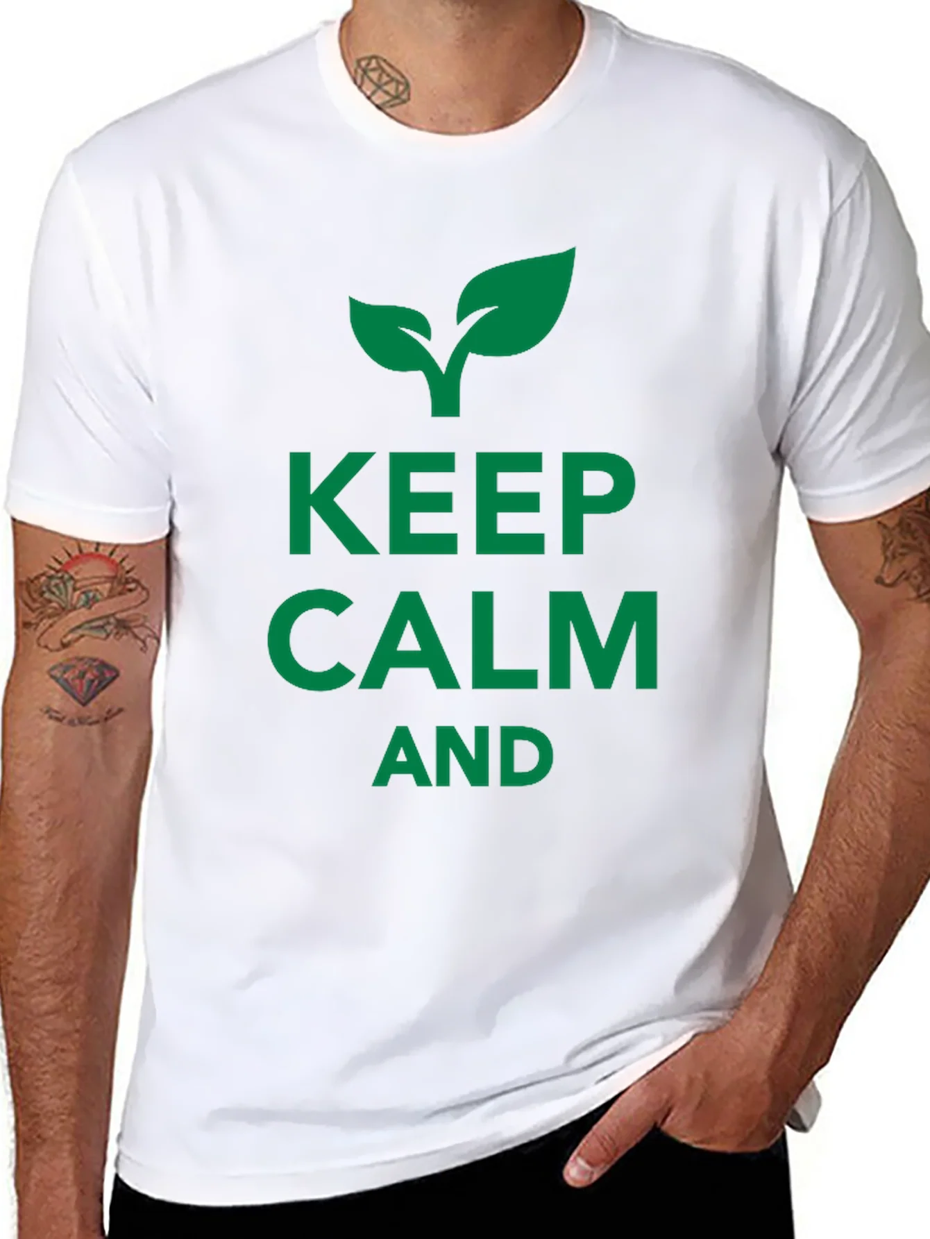 Keep Calm and Grow Black T-Shirt