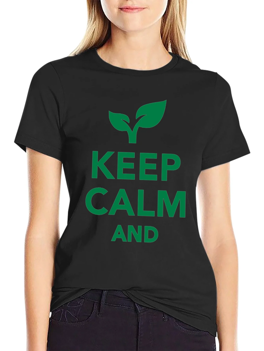 Keep Calm and Grow Black T-Shirt