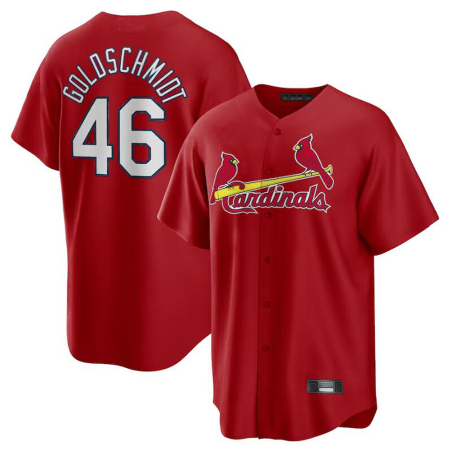 St.Louis Cardinals #46 Paul Goldschmidt Player Red City Connect Limited Baseball Jerseys���������������???