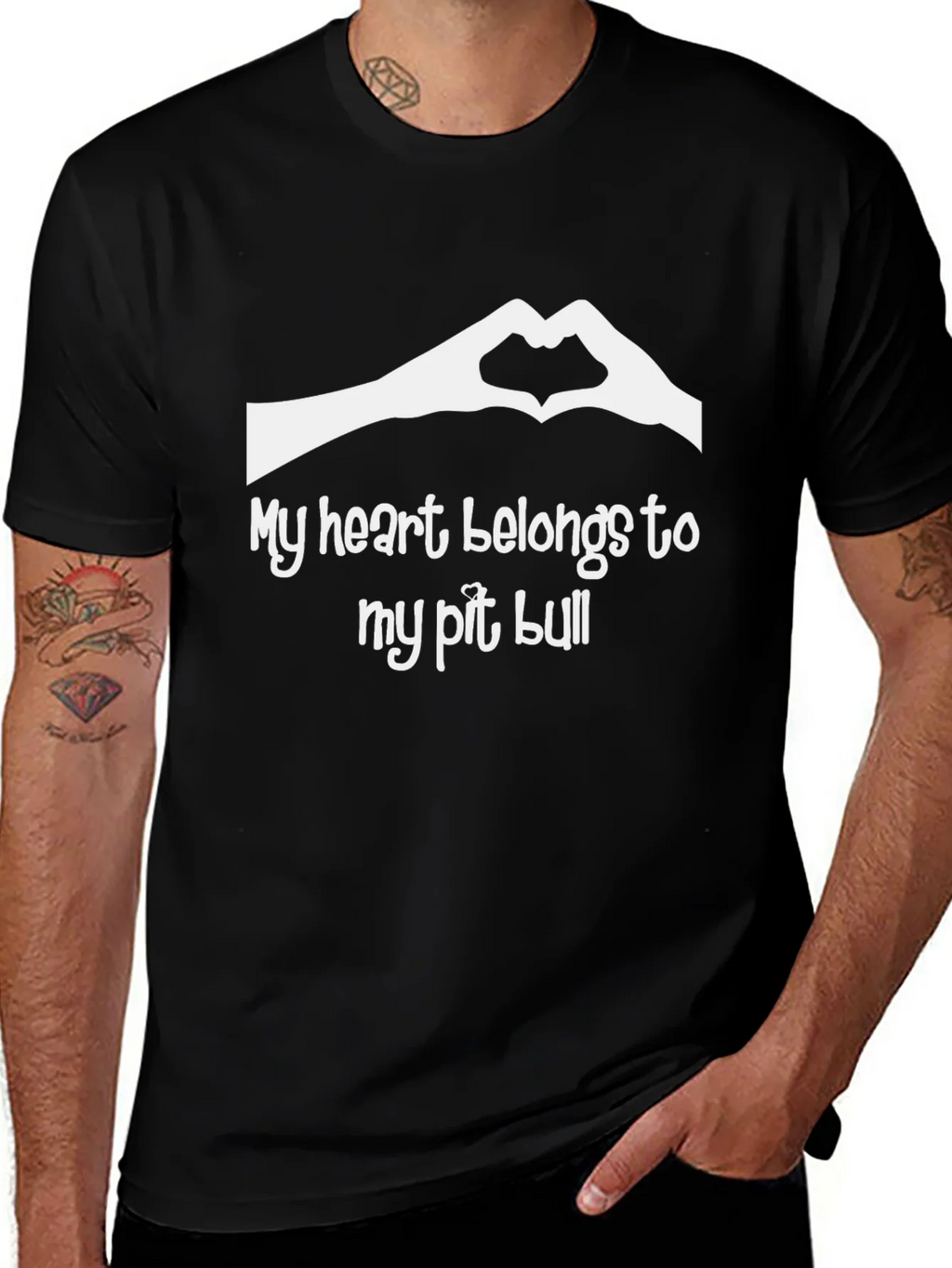 My Heart Belongs to My Pit Bull T-Shirt