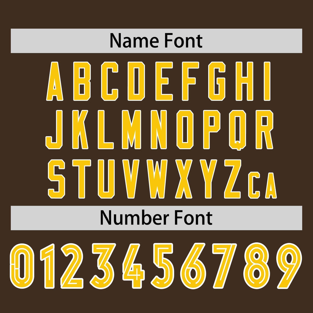Custom Brown Gold Crew Neck Raglan Long Sleeve Performance T-Shirt
