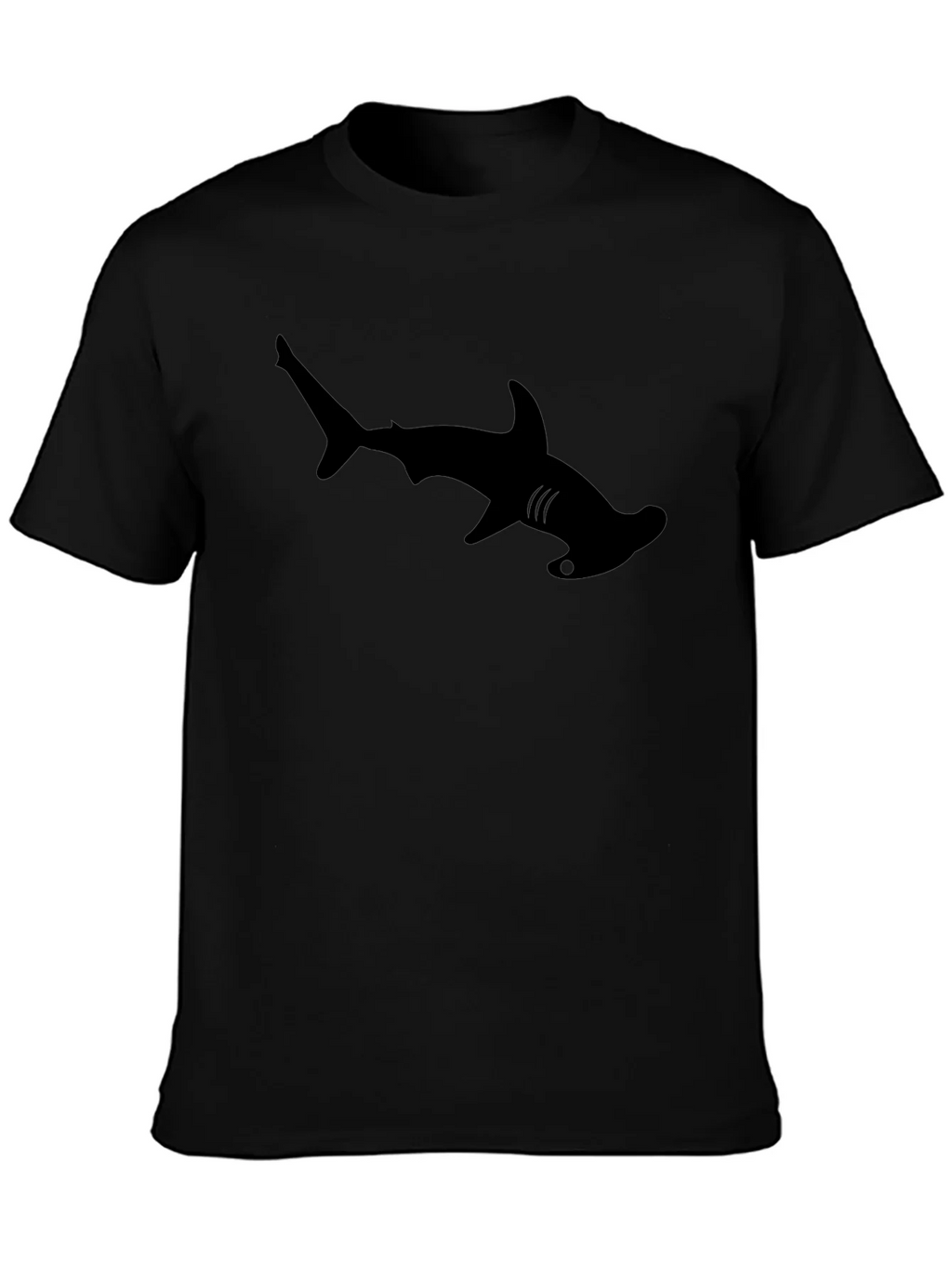 Hammerhead Shark Graphic Tee - Cool Black T-Shirt