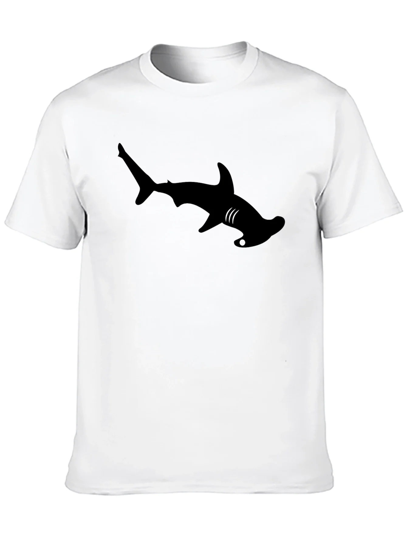 Hammerhead Shark Graphic Tee - Cool Black T-Shirt