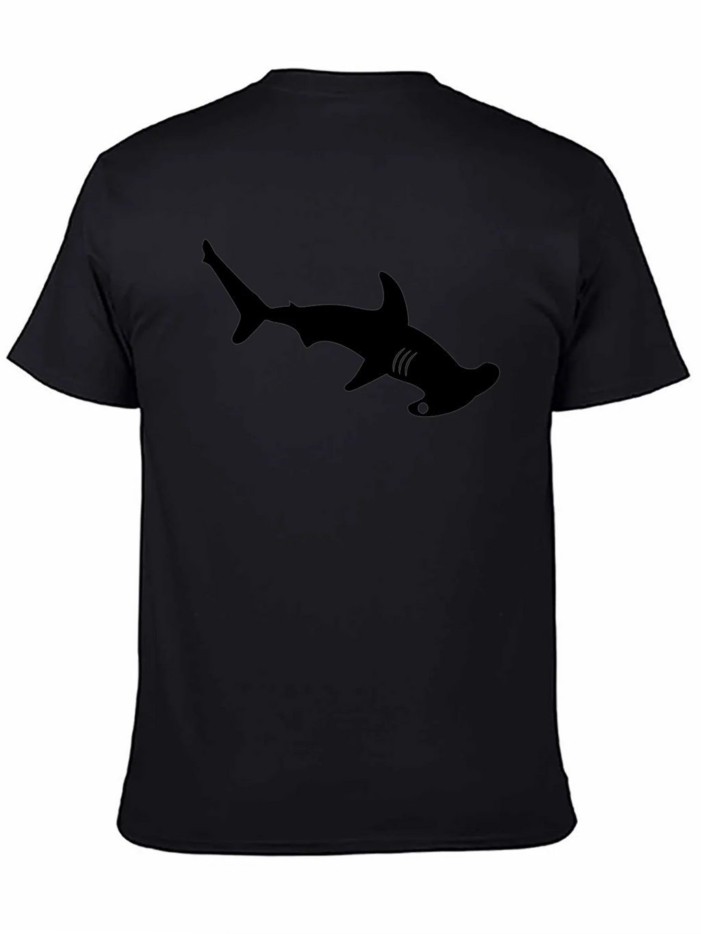 Hammerhead Shark Graphic Tee - Cool Black T-Shirt