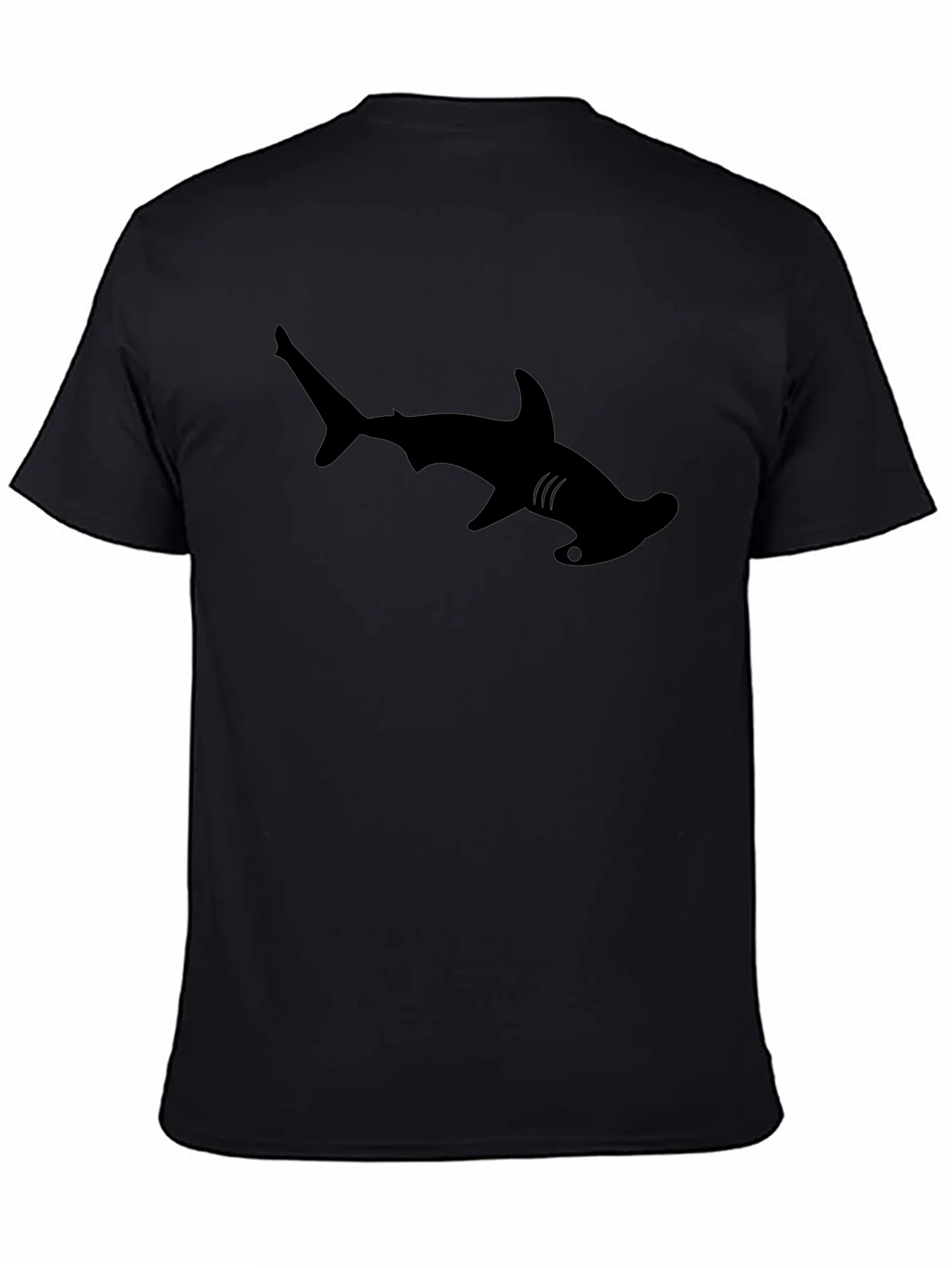 Hammerhead Shark Graphic Tee - Cool Black T-Shirt