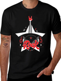 Rock Music Graphic Tee - Black