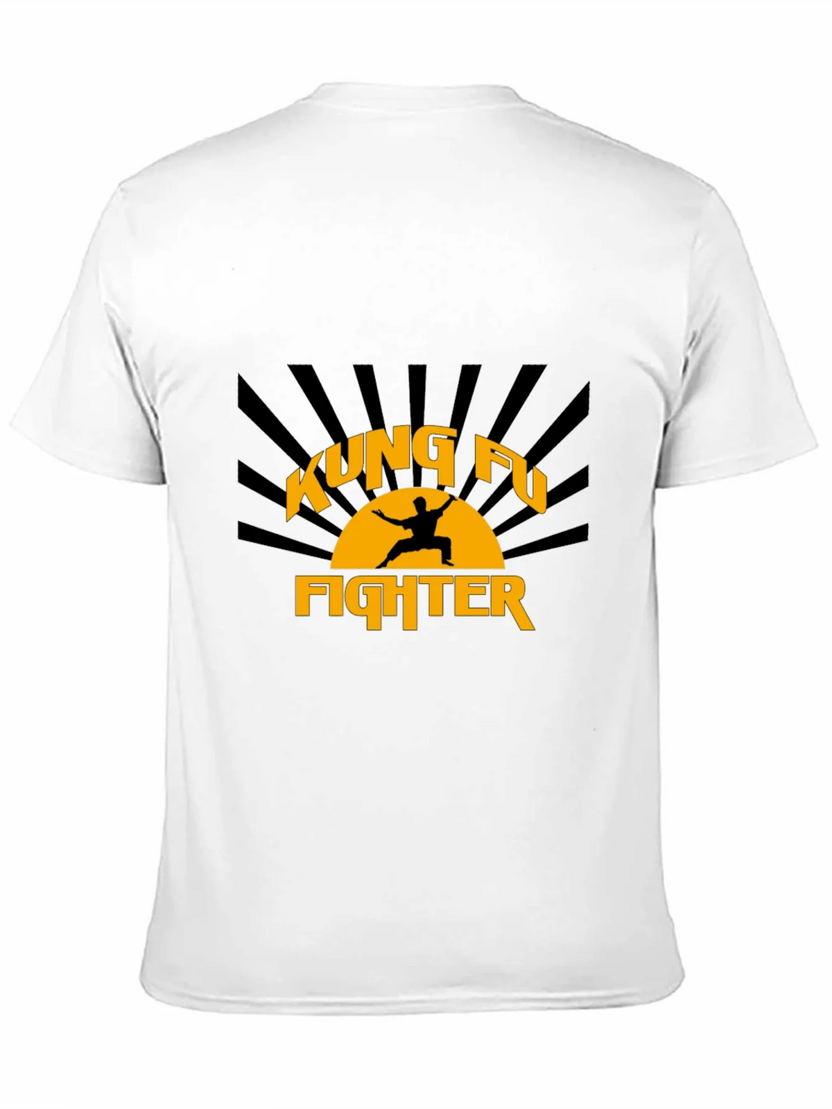 Kung Fu Fighter Graphic Black T-Shirt