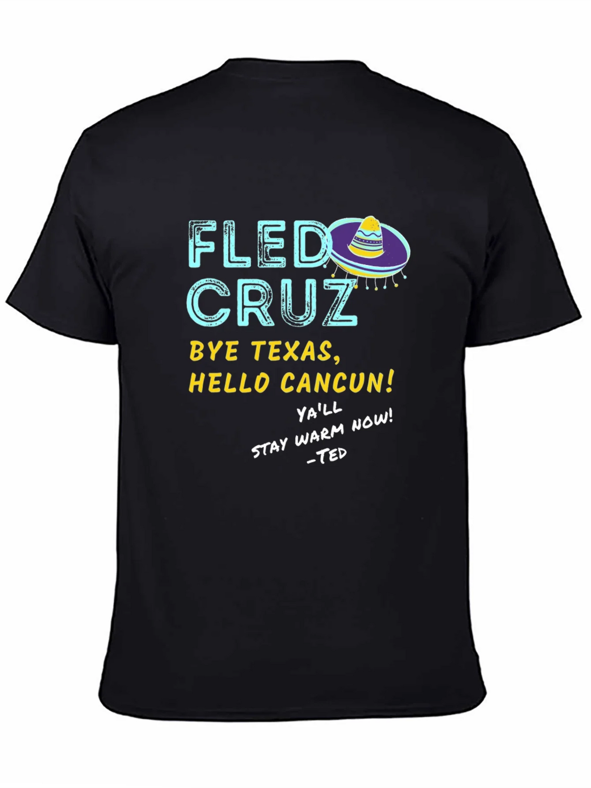 Fled Cruz Black Graphic T-Shirt