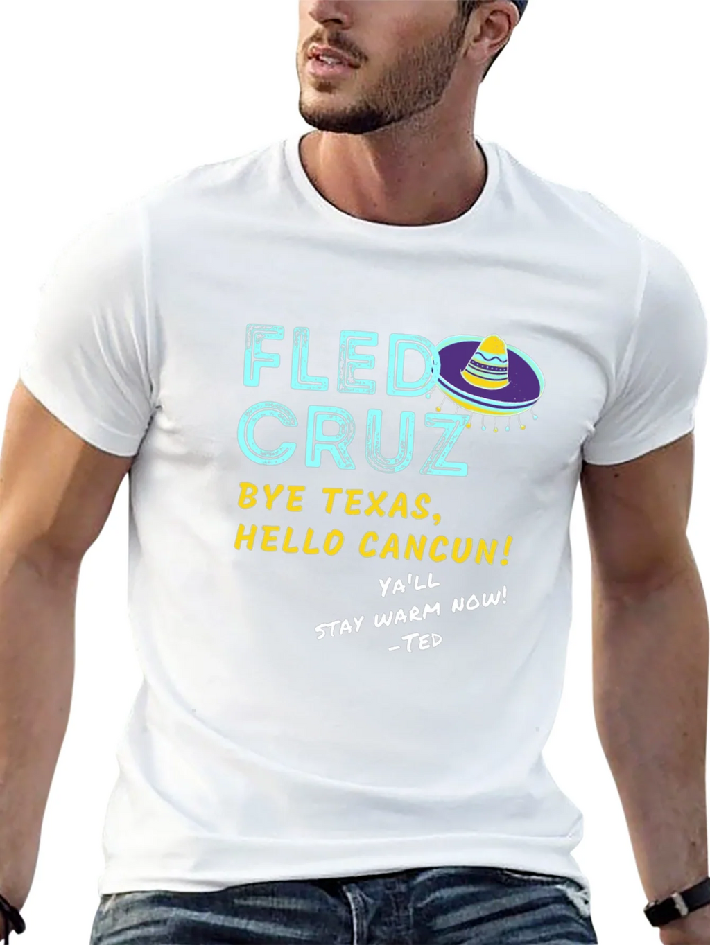 Fled Cruz Black Graphic T-Shirt