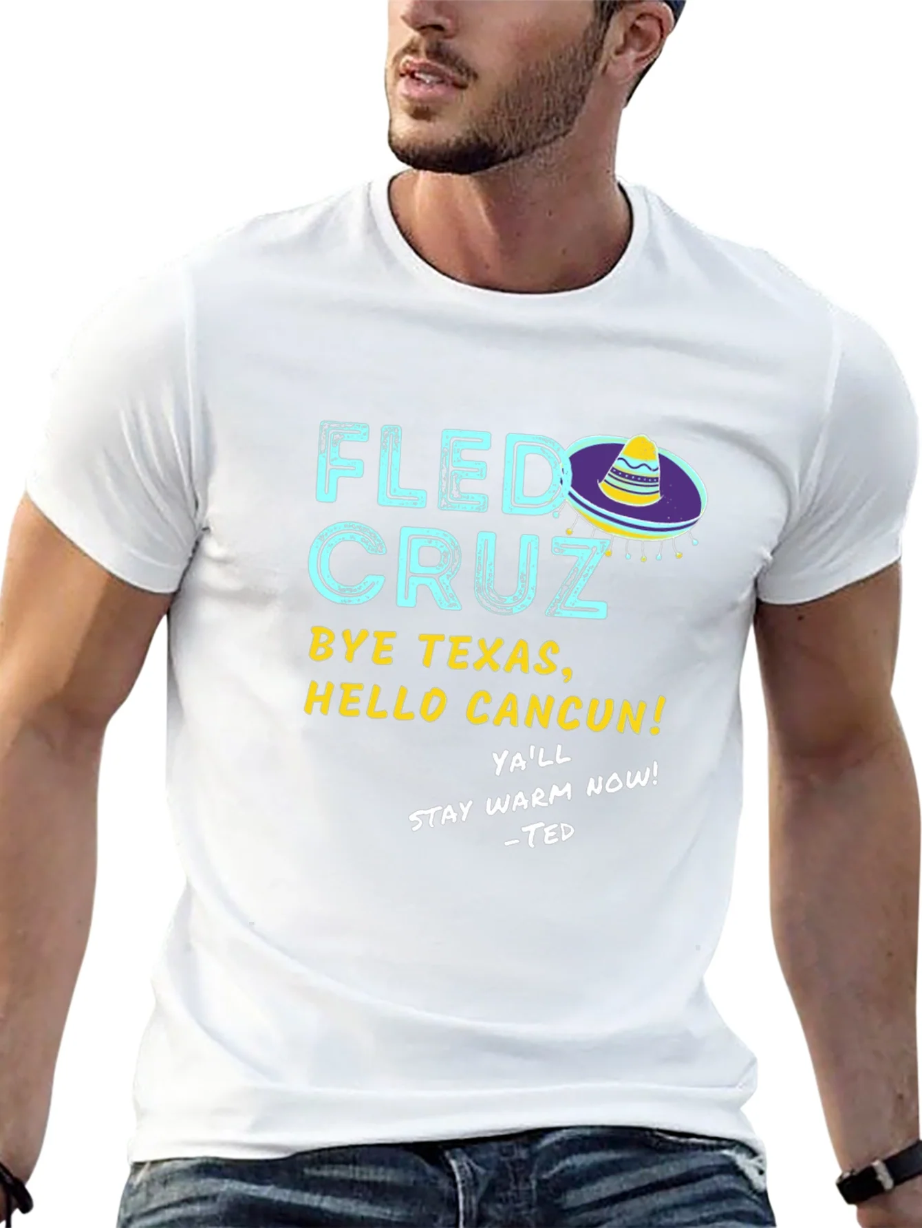 Fled Cruz Black Graphic T-Shirt