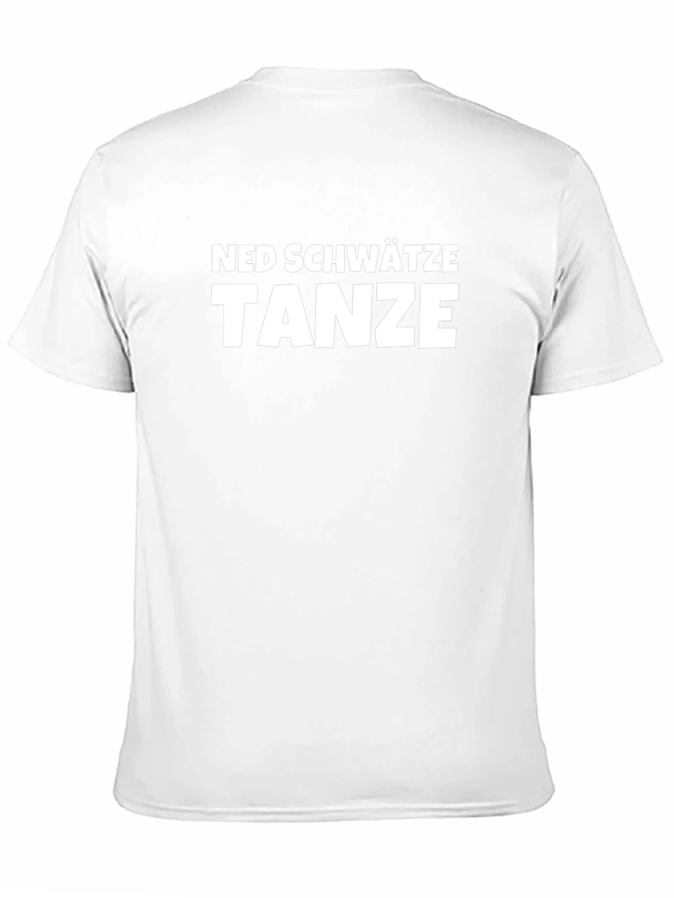 Ned Schwätze Tanze T-Shirt - Black Cotton Blend Tee
