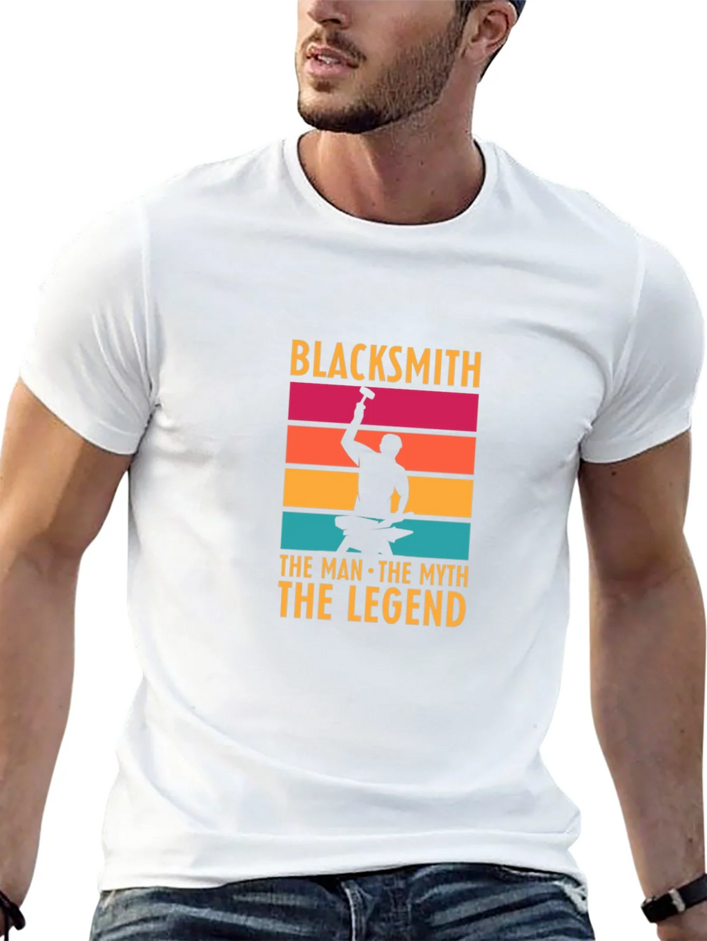 Blacksmith Man Myth Legend Graphic Tee