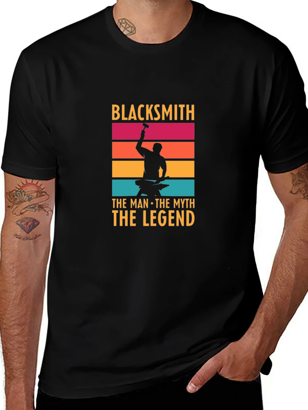 Blacksmith Man Myth Legend Graphic Tee