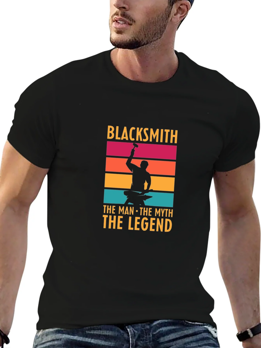 Blacksmith Man Myth Legend Graphic Tee