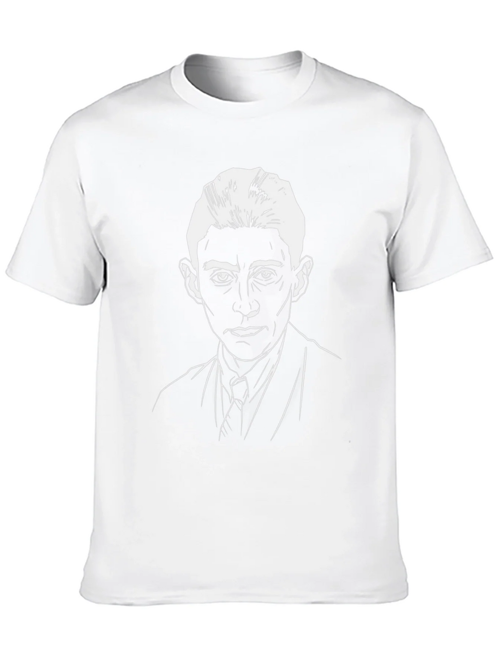 Kafka Portrait Graphic T-Shirt - Black