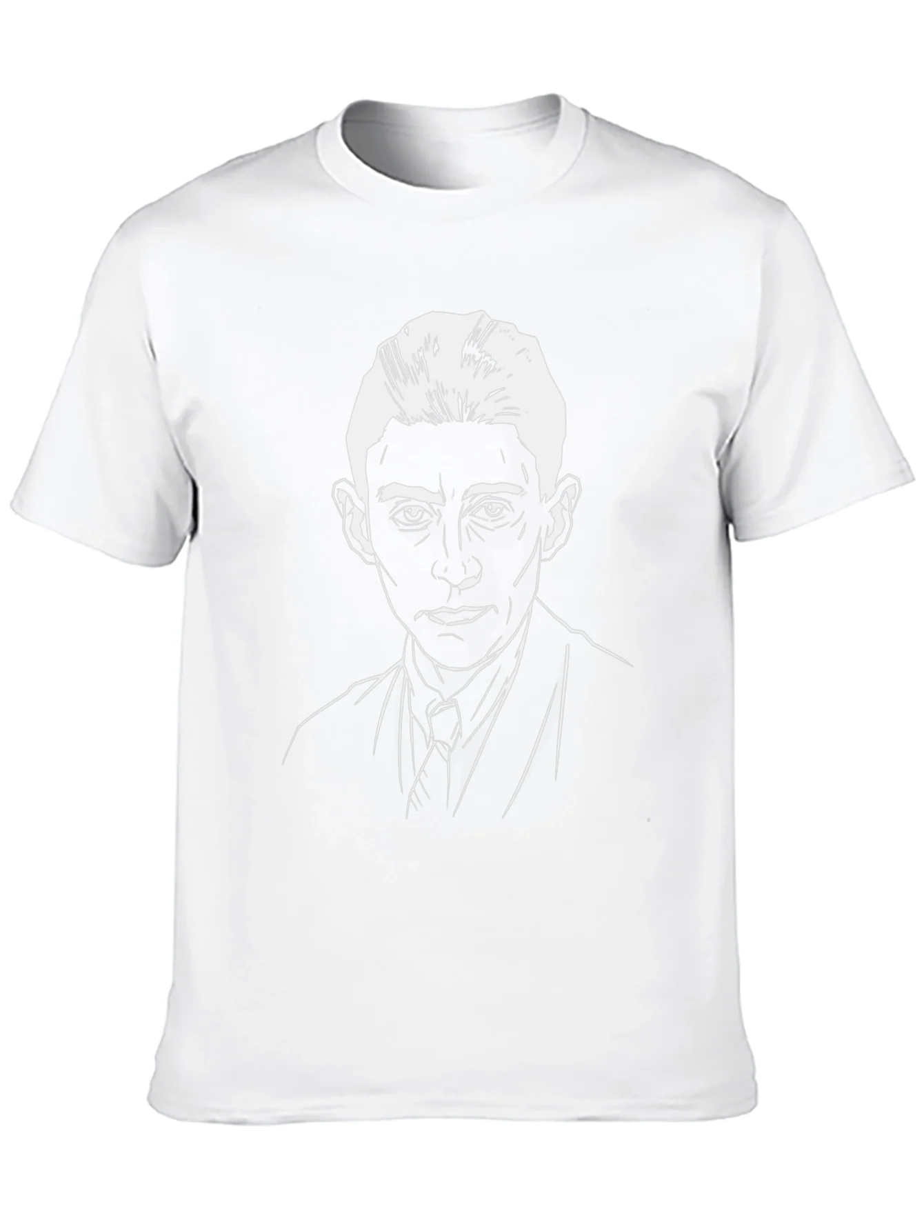 Kafka Portrait Graphic T-Shirt - Black