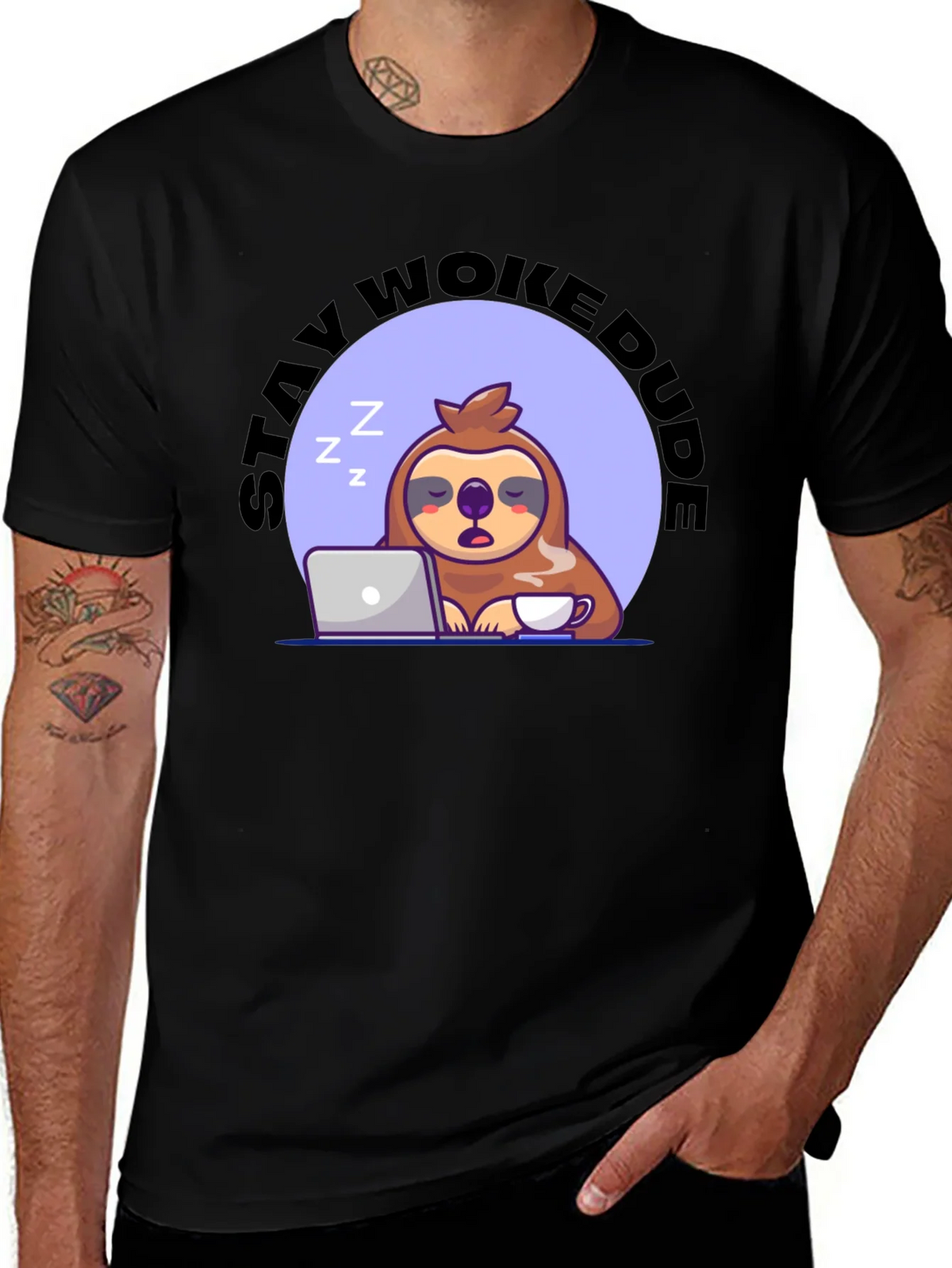 Stay Woke Dude Sloth T-Shirt