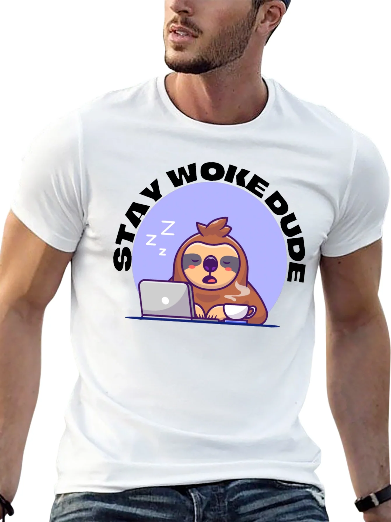 Stay Woke Dude Sloth T-Shirt