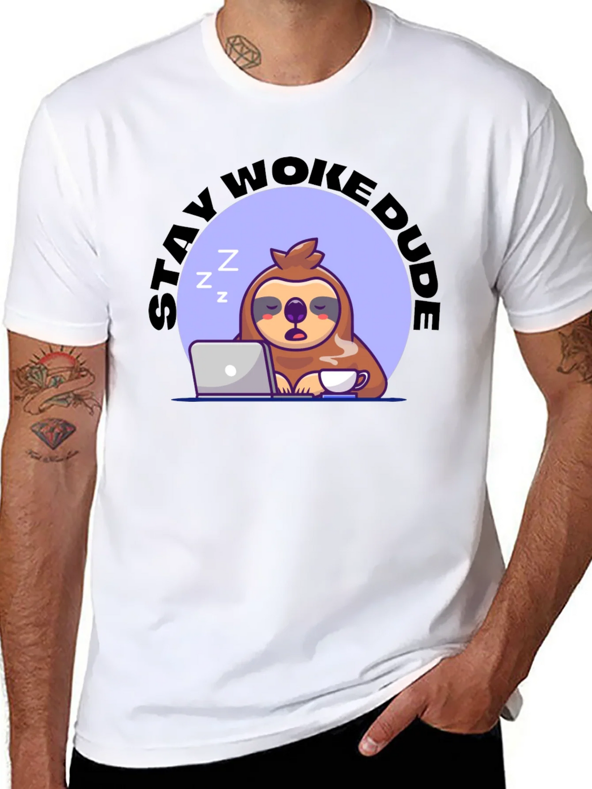 Stay Woke Dude Sloth T-Shirt