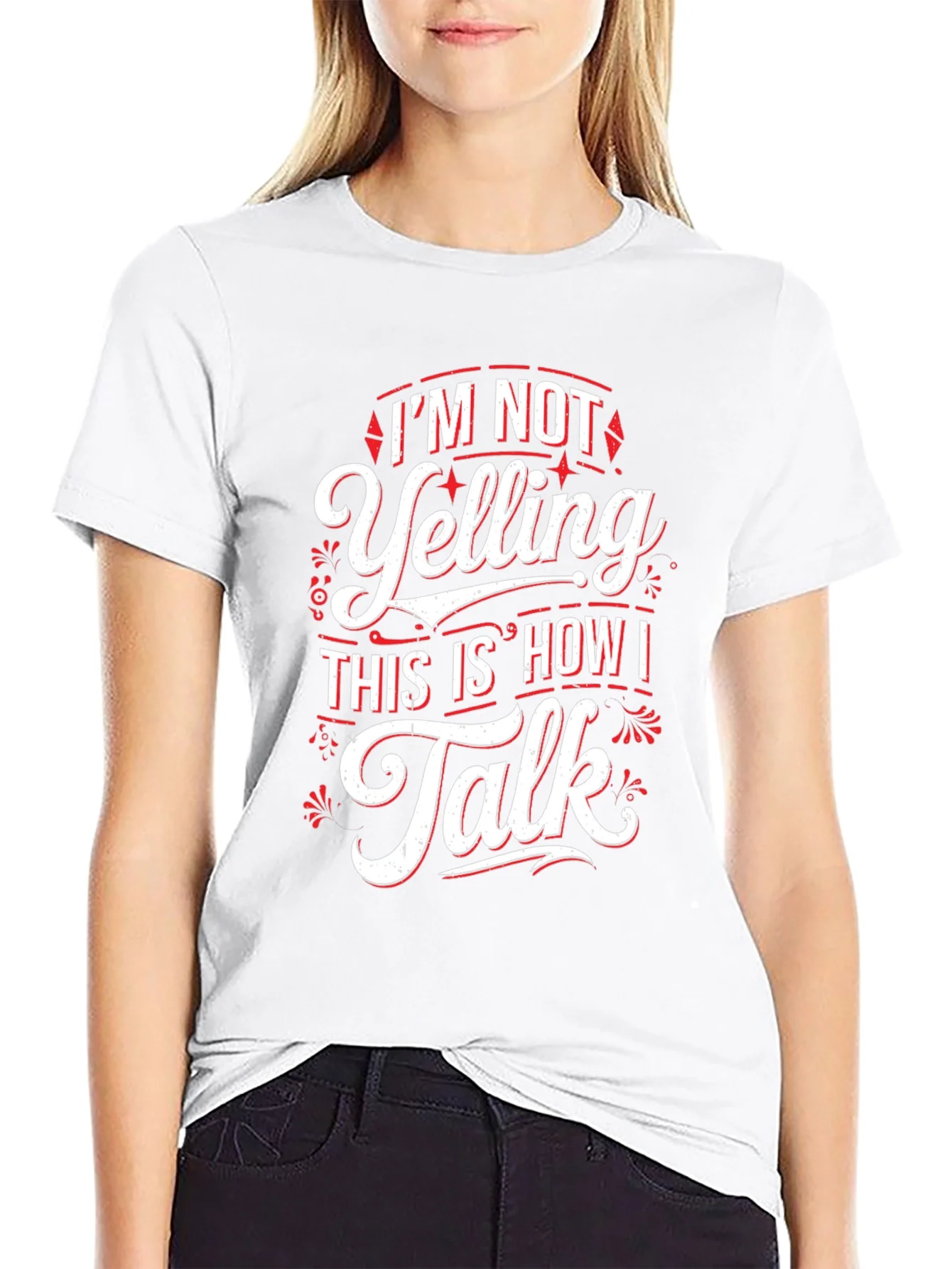 Im Not Yelling Funny Sarcastic T-Shirt