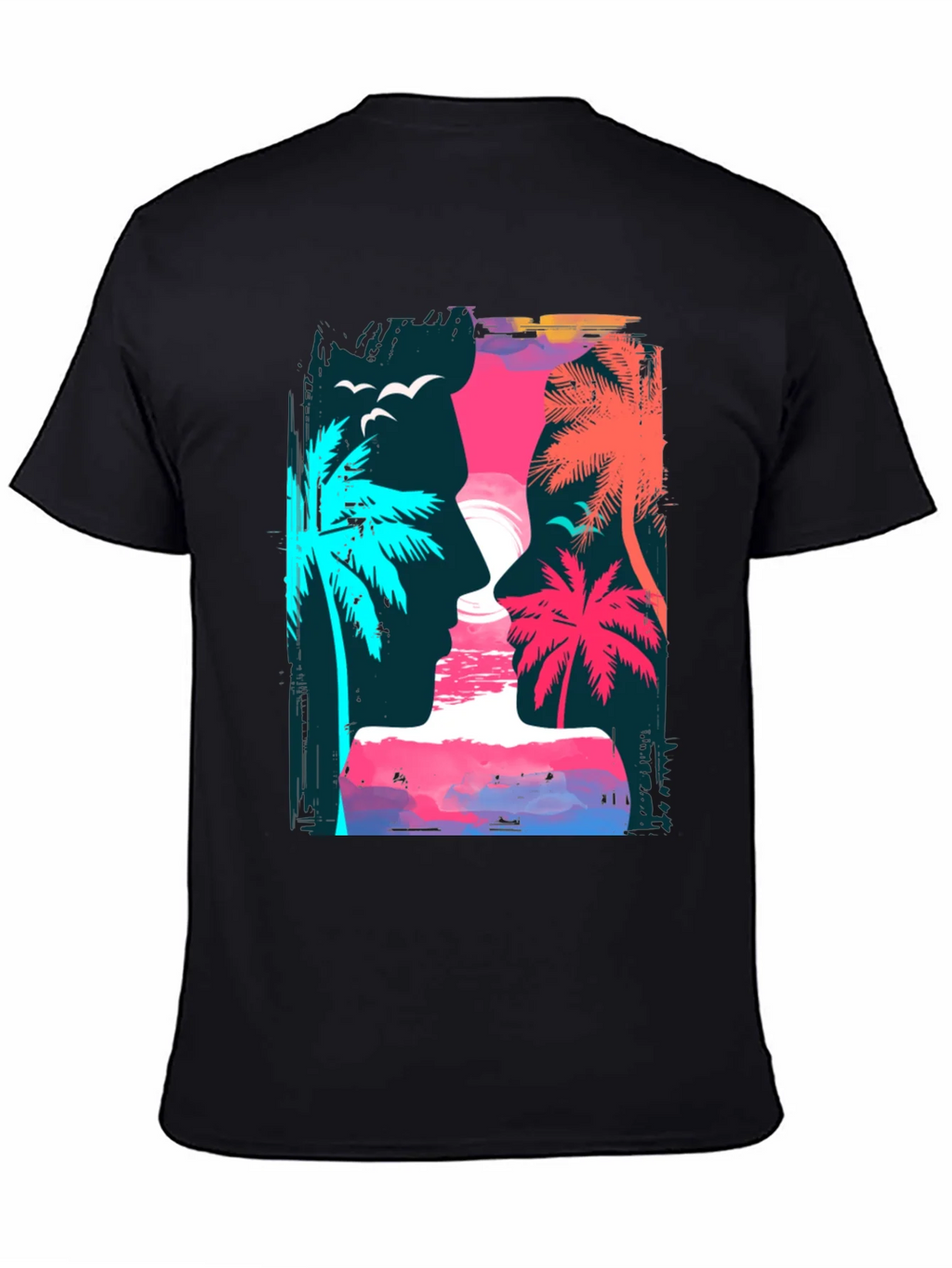 Tropical Sunset Graphic T-Shirt