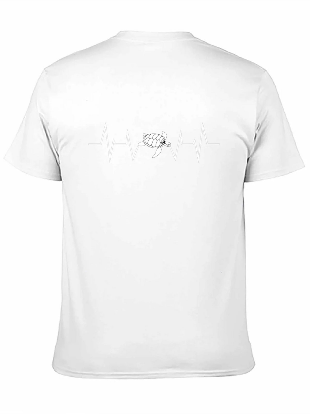 Turtle Heartbeat Graphic Tee - Eco-Friendly Style