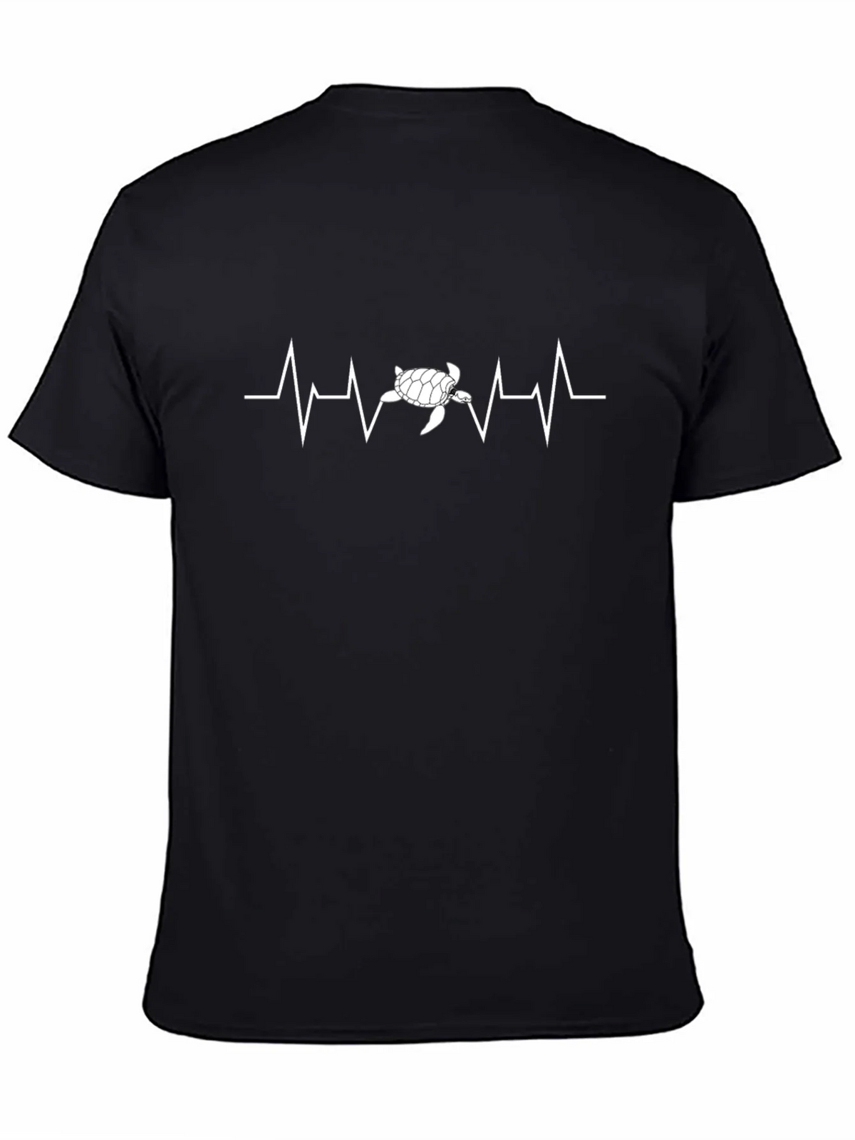 Turtle Heartbeat Graphic Tee - Eco-Friendly Style