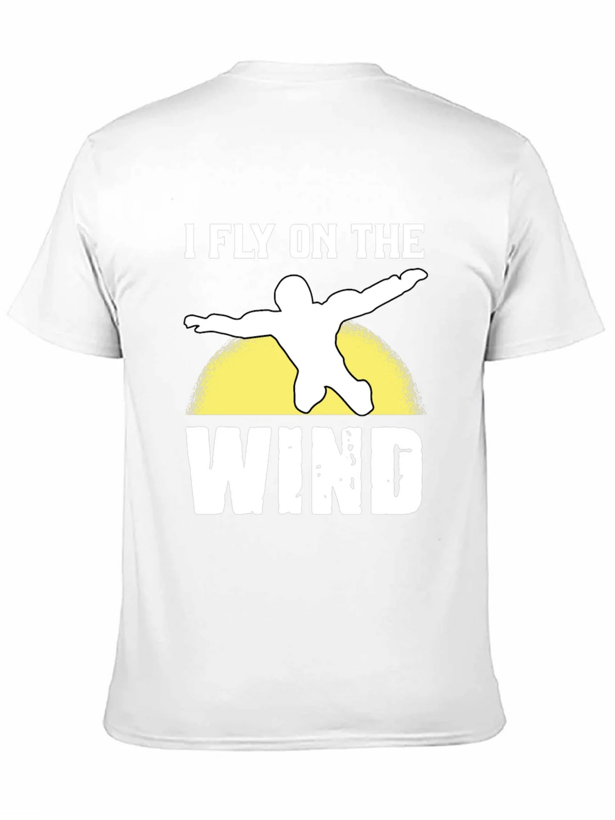I Fly On The Wind Skydiving Black T-Shirt
