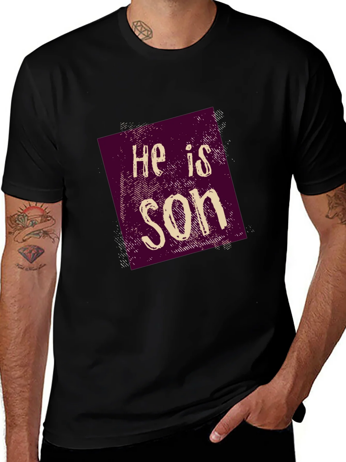 He is Son Graphic Tee - Casual Style