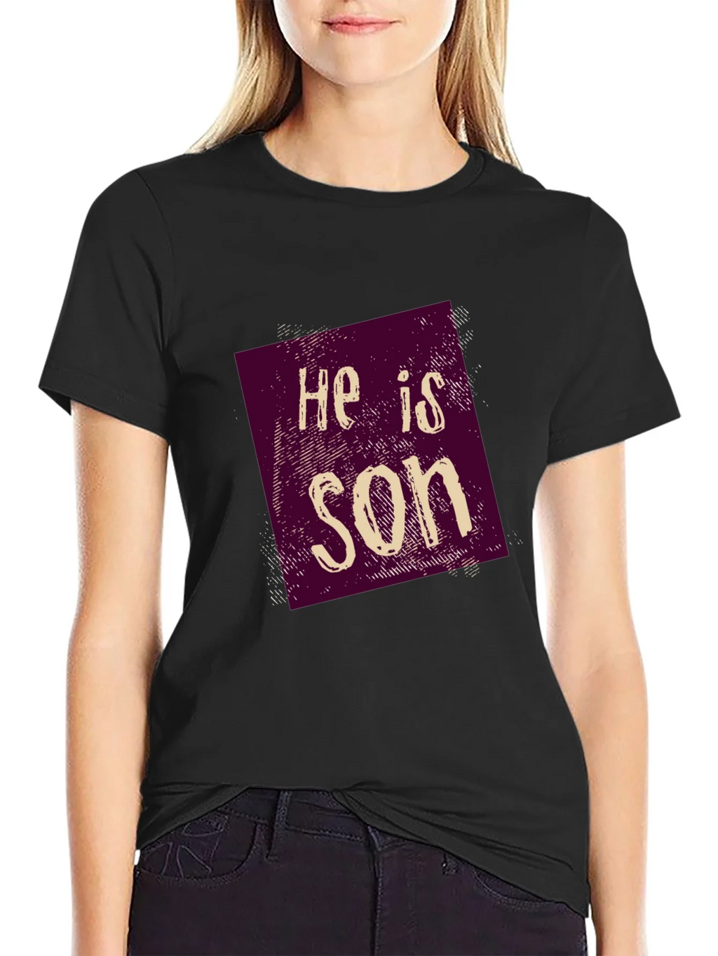 He is Son Graphic Tee - Casual Style